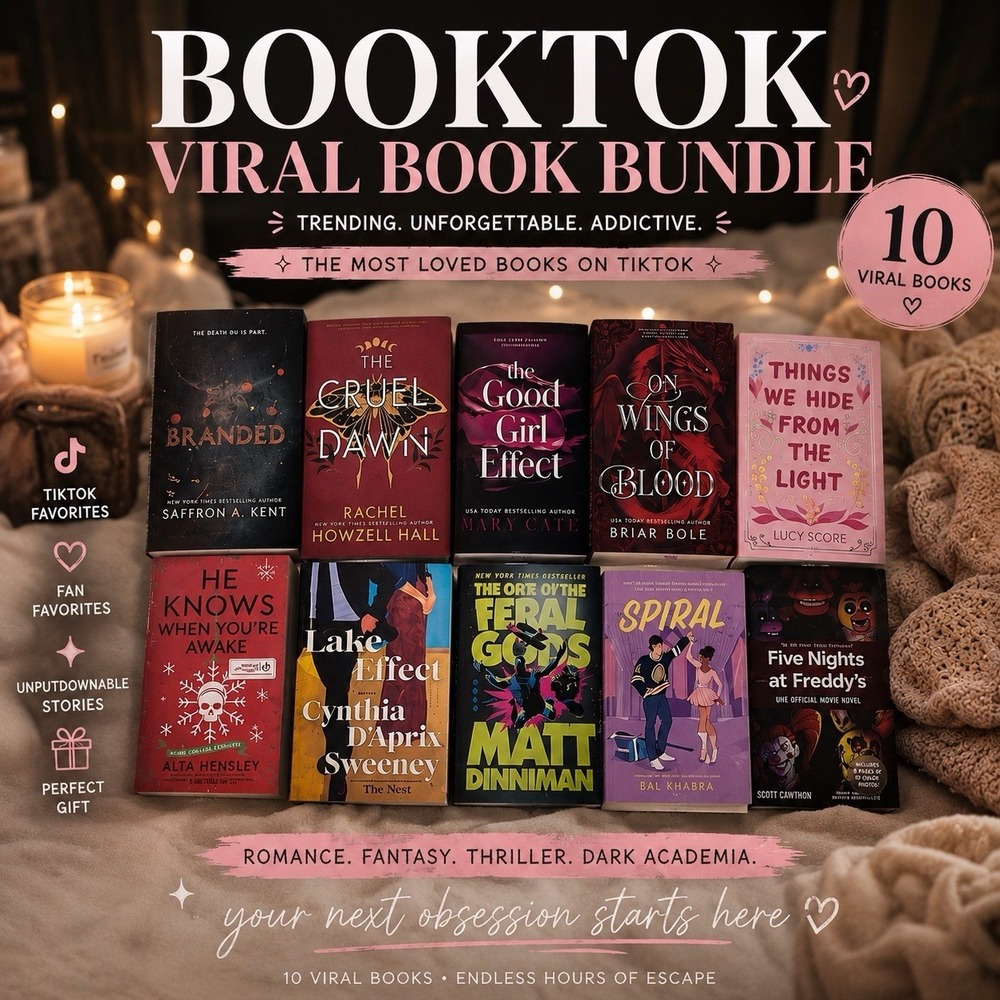 Mystery Book Box Lot 10 Viral‎ TikTok BookTok Books Mixed Genres